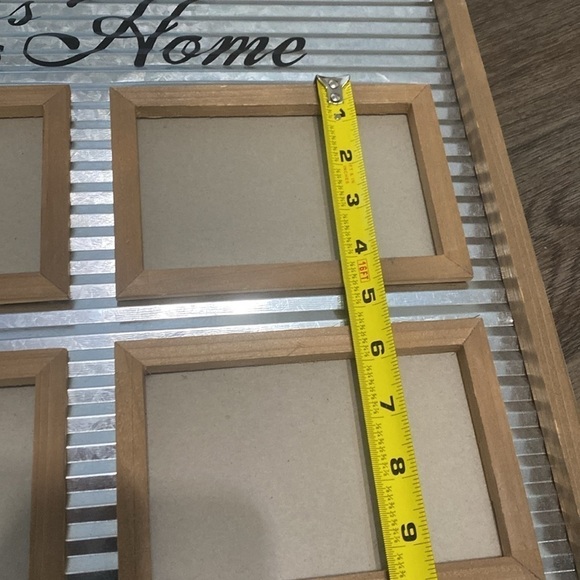 Bless this Home Square 4 Slot 16 Inch wall Picture Frame holder | home Decor - Picture 8 of 11